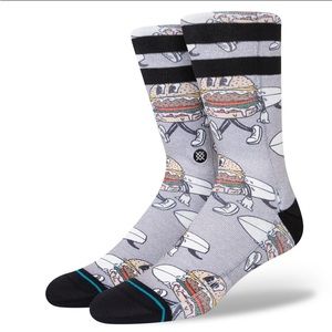 STANCE SANDY CREW SOCKS. Size Medium.